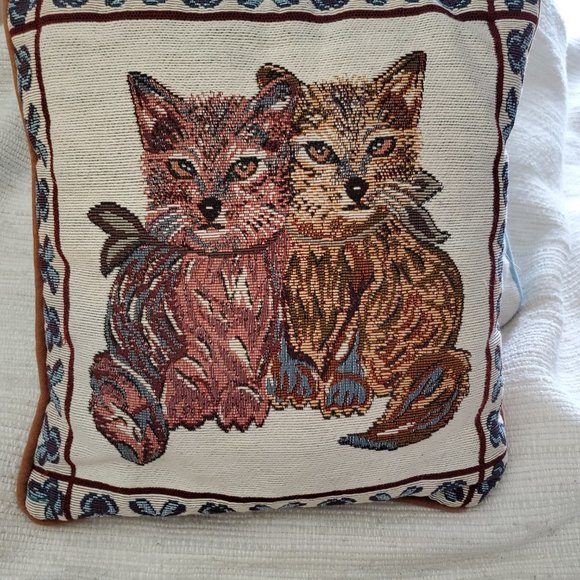 Vintage cat hand made pillows - Picture 2 of 2